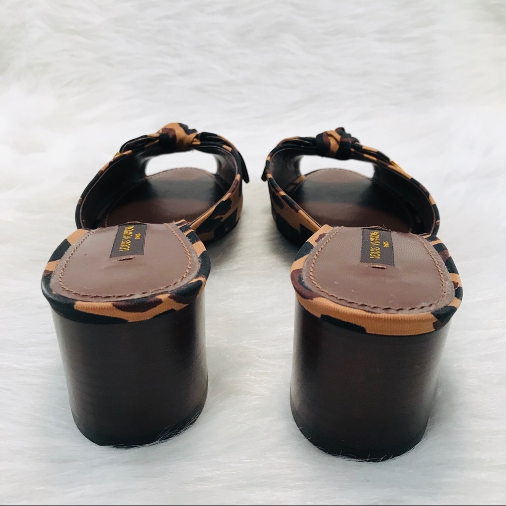 LOUIS VUITTON Stephen Sprouse Leopard Print Mules - Picture 4 of 8